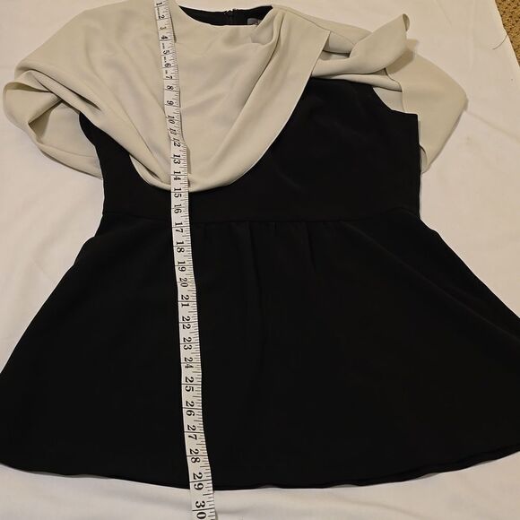 Lela rose  capelet Crepe peplum top size 8 - Picture 6 of 11